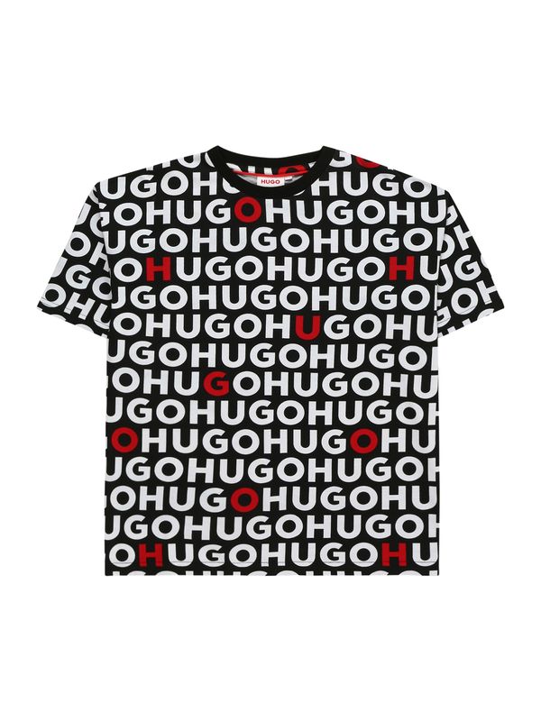 HUGO Red HUGO Red Тениска  червено / черно / бяло