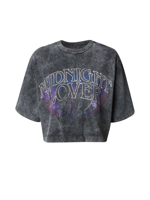 HUGO Red HUGO Red Тениска 'Dakadia'  синьо / антрацитно черно / лилав / бяло