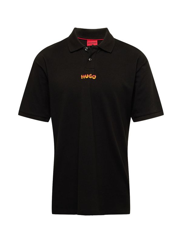 HUGO Red HUGO Red Тениска 'Dalio'  лимоненожълто / розово / черно