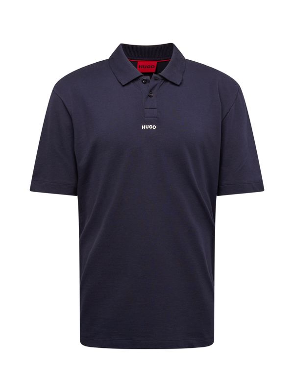 HUGO Red HUGO Red Тениска 'Dangula'  морскосиньо / бяло