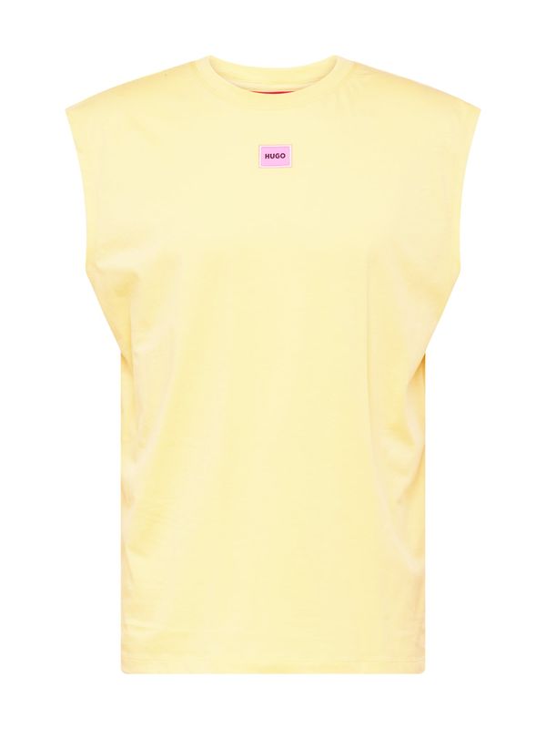 HUGO Red HUGO Red Тениска 'Dankto 241'  жълто / розово / черно