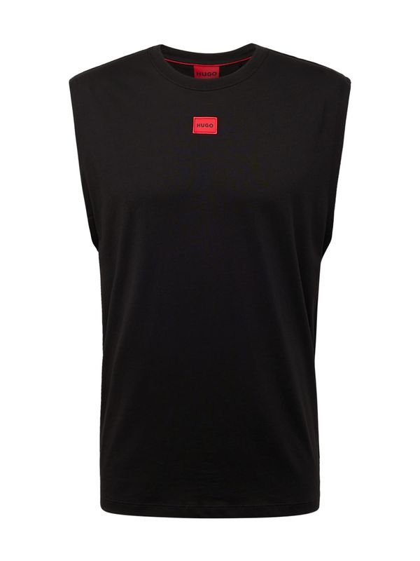 HUGO Red HUGO Red Тениска 'Dankto241'  червено / черно