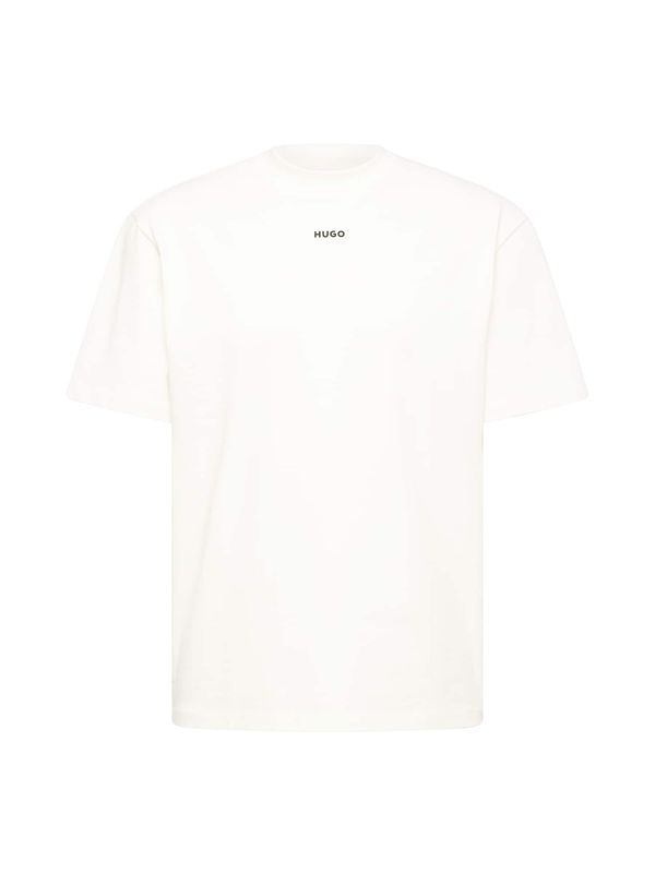 HUGO Red HUGO Red Тениска 'Dapolino'  черно / бял памук