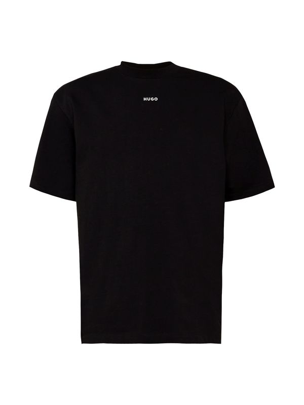 HUGO Red HUGO Red Тениска 'Dapolino'  черно / бяло