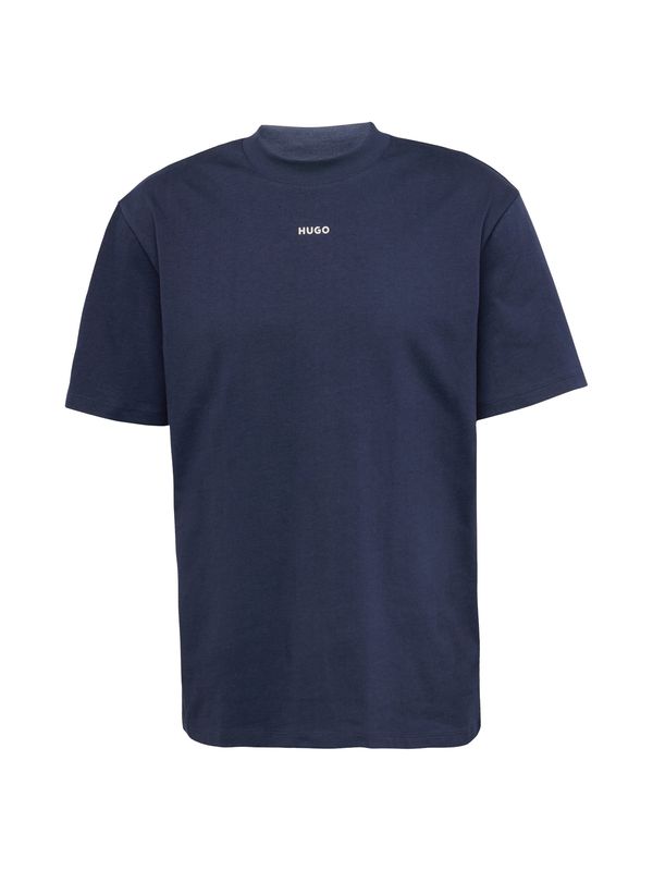 HUGO Red HUGO Red Тениска 'Dapolino'  морскосиньо / бяло