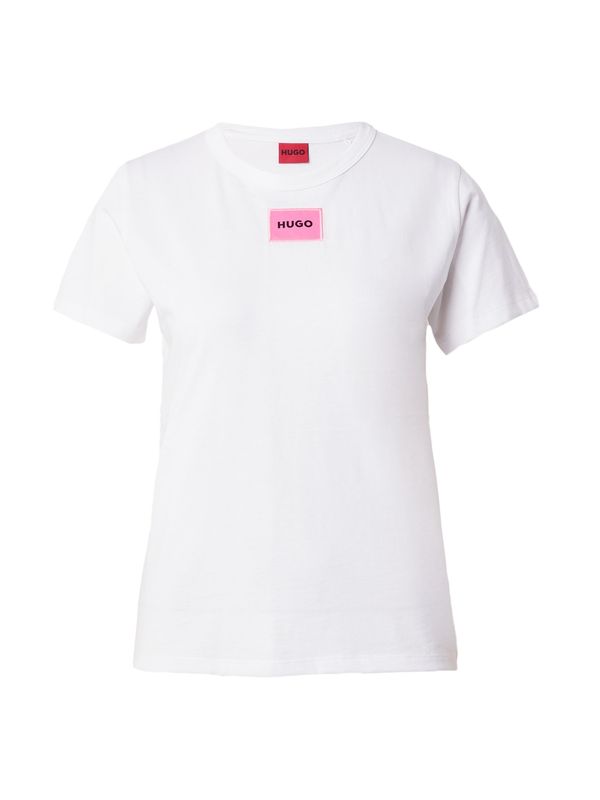 HUGO Red HUGO Red Тениска 'Delorisa'  розово / черно / бяло