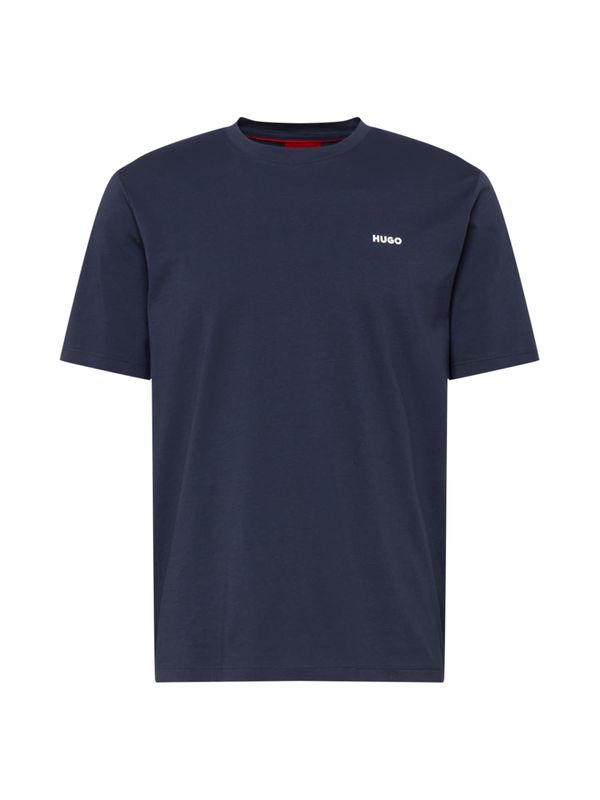HUGO Red HUGO Red Тениска 'Dero'  нейви синьо / бяло