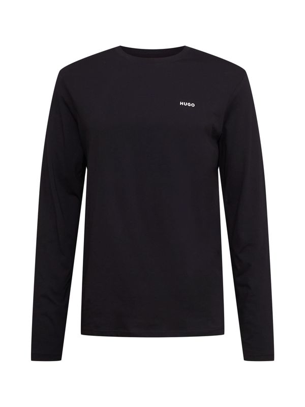 HUGO Red HUGO Red Тениска 'Derol 222'  черно / бяло