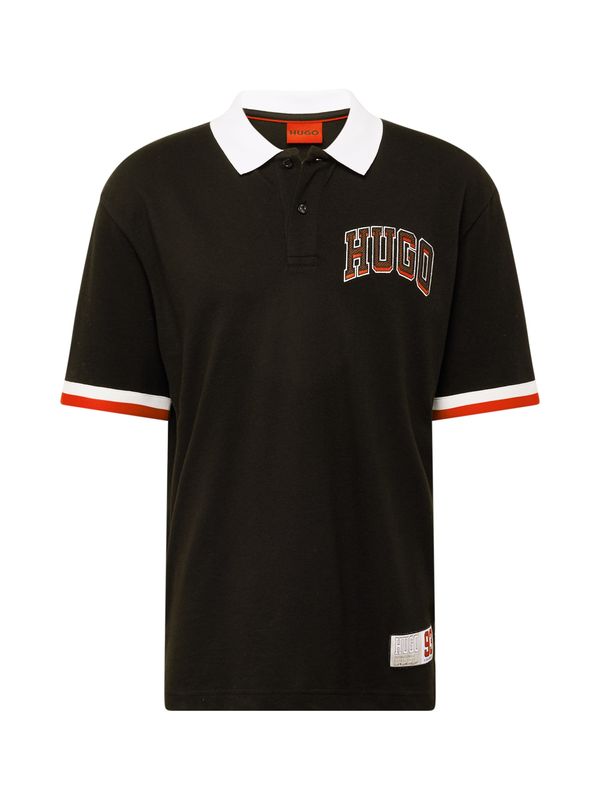 HUGO Red HUGO Red Тениска 'Dillet'  червено / черно / бяло