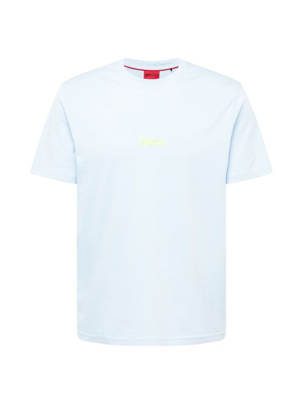 HUGO Red HUGO Red Тениска 'Dindion'  светлосиньо / жълто