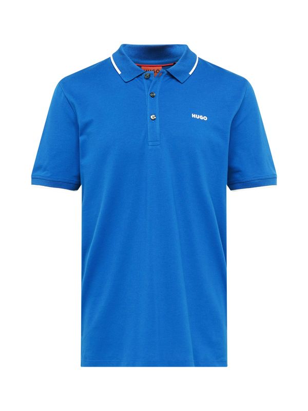 HUGO Red HUGO Red Тениска 'Dinoso'  кралско синьо / бяло