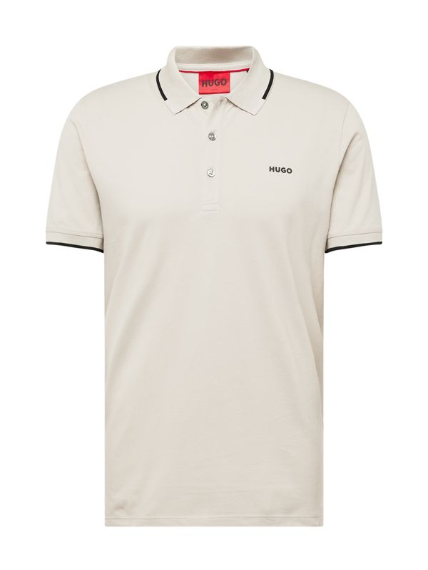 HUGO Red HUGO Red Тениска 'Dinoso'  светлосиво / черно