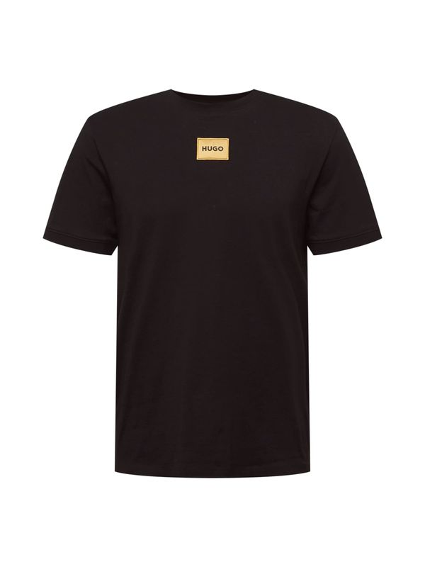 HUGO Red HUGO Red Тениска 'Diragolino_G'  жълто / черно