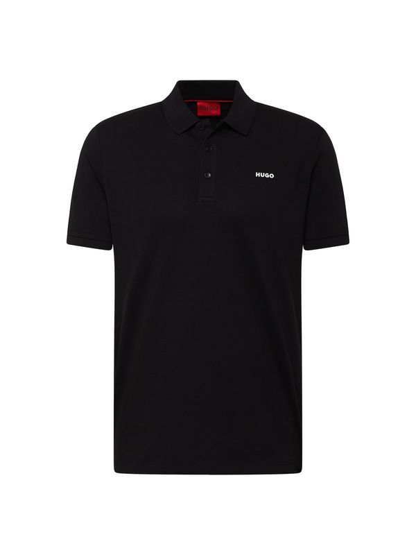 HUGO Red HUGO Red Тениска 'Donos'  черно / бяло