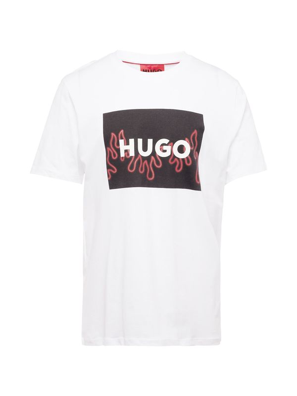 HUGO Red HUGO Red Тениска 'Dulive'  алено / черно / бяло