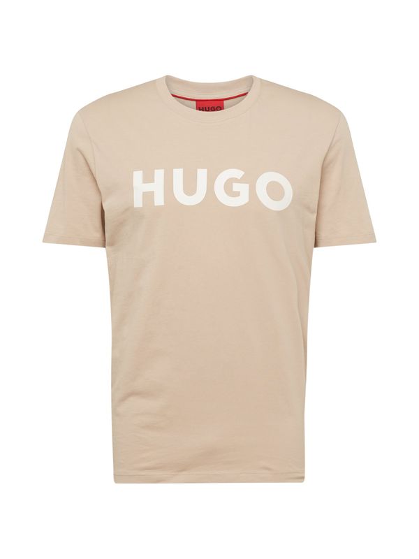HUGO Red HUGO Red Тениска 'Dulivio'  бежово / кремаво