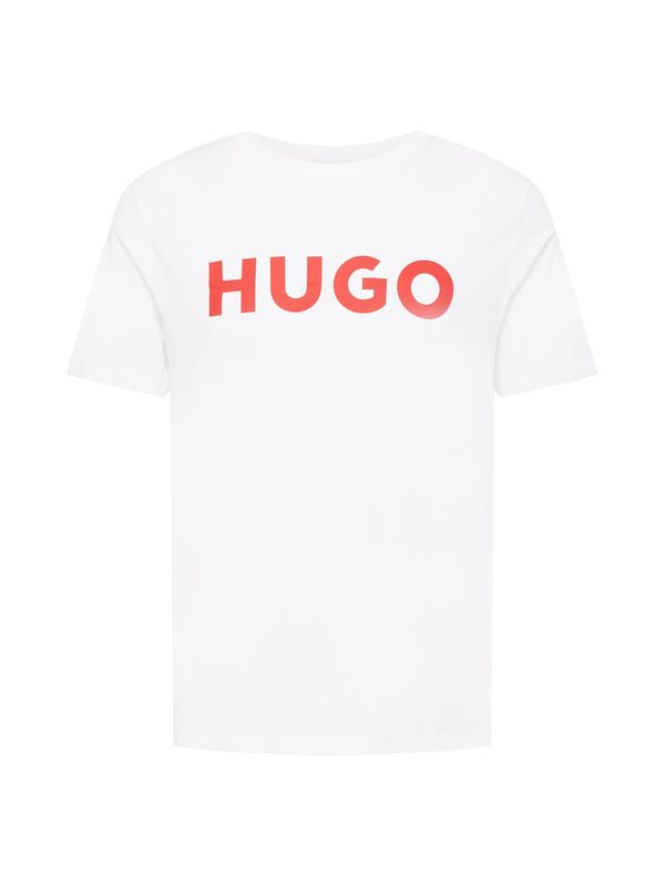 HUGO Red HUGO Red Тениска 'Dulivio'  червено / бяло