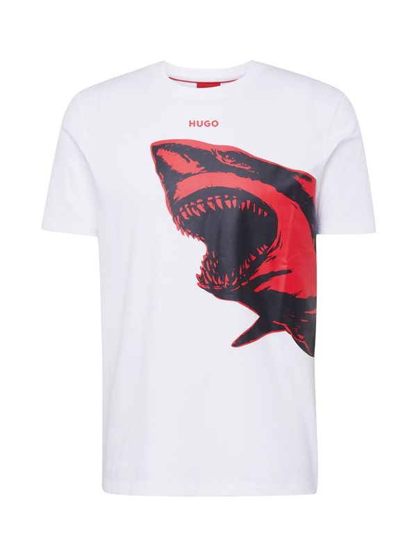 HUGO Red HUGO Red Тениска  огнено червено / черно / мръсно бяло