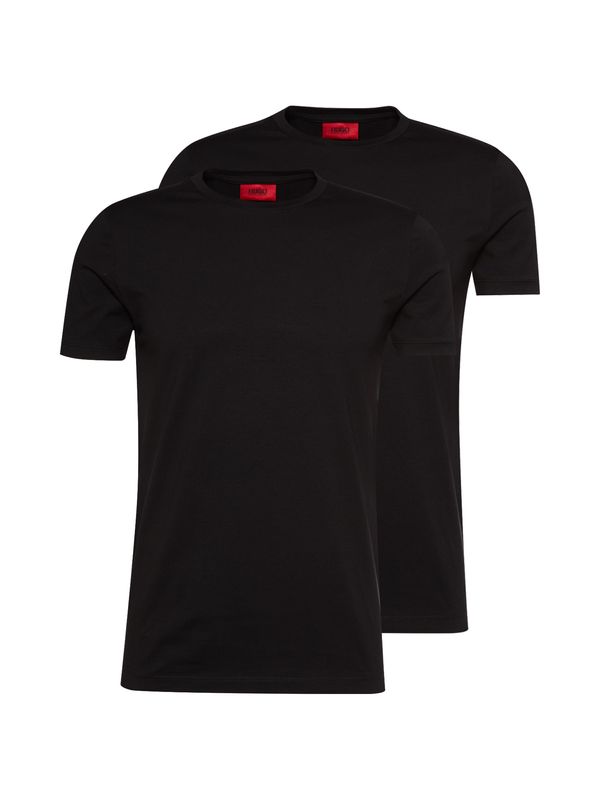 HUGO Red HUGO Red Тениска 'Round'  черно