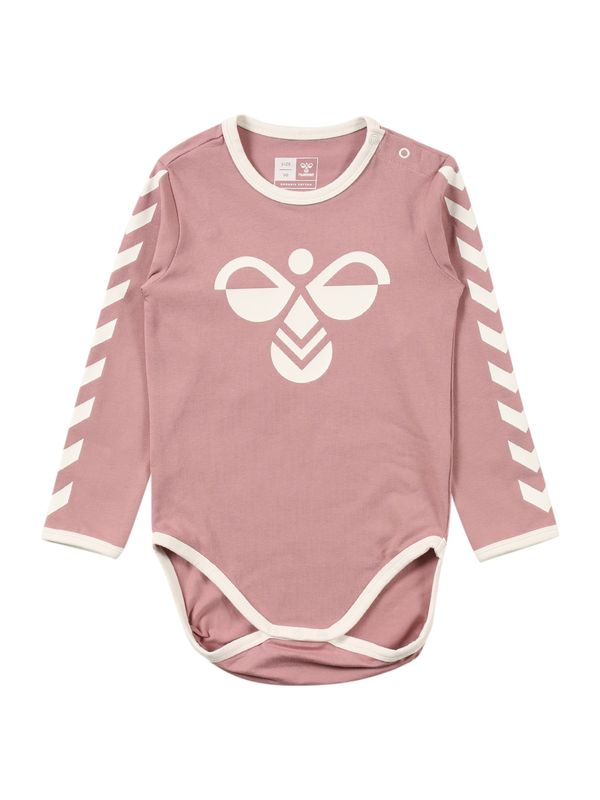 Hummel Hummel Бебешки гащеризони/боди 'Flipper'  пепел от рози / естествено бяло