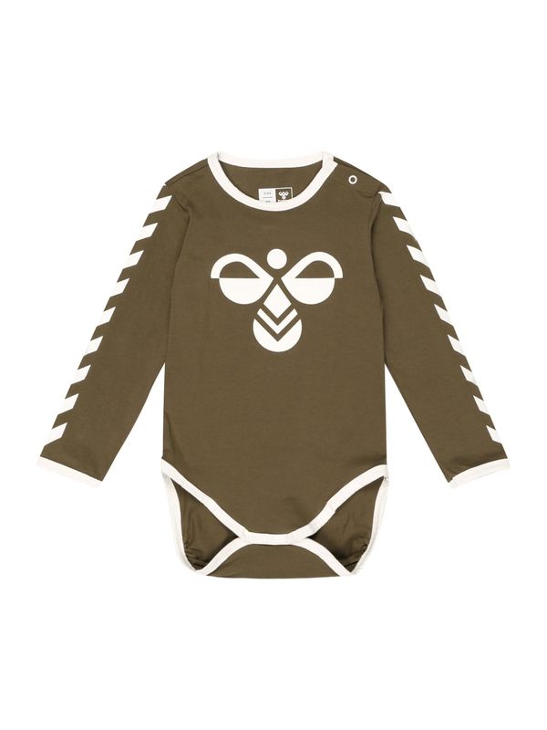 Hummel Hummel Бебешки гащеризони/боди  маслина / бяло