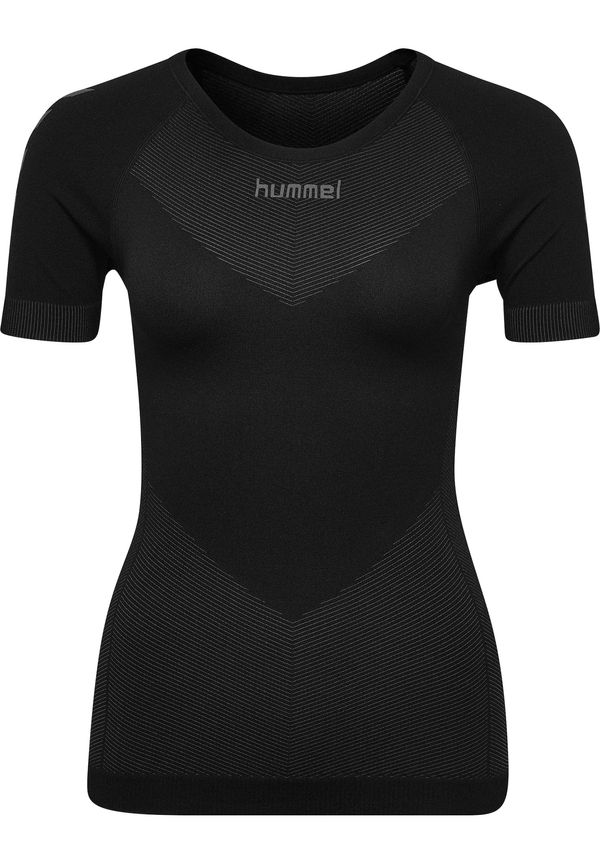 Hummel Hummel Функционална тениска 'First Seamless'  тъмносиво / черно