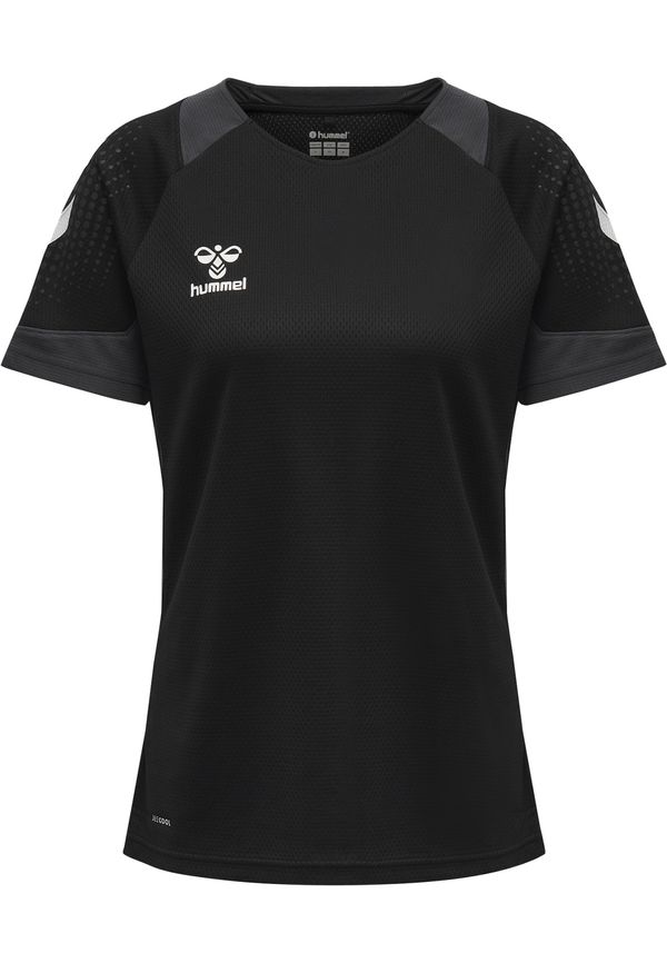 Hummel Hummel Функционална тениска  сиво / черно / бяло
