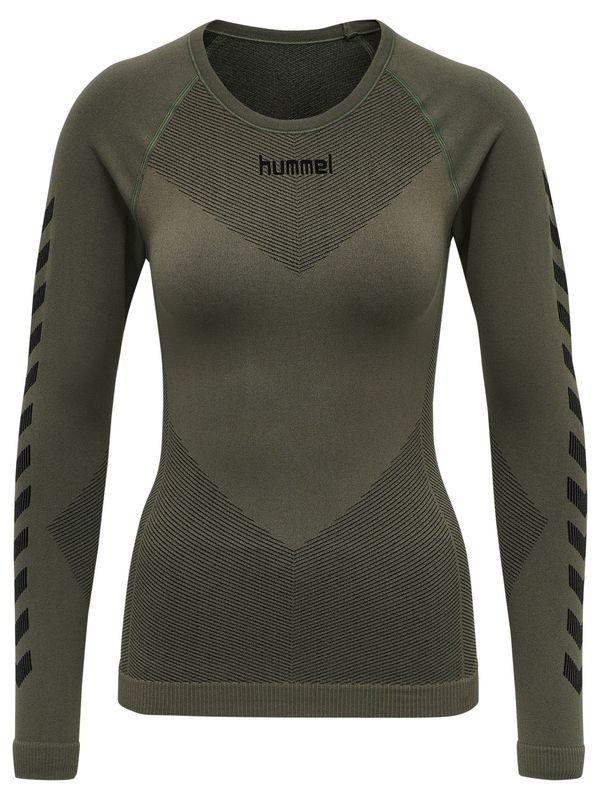 Hummel Hummel Функционална тениска  таупе сиво / черно