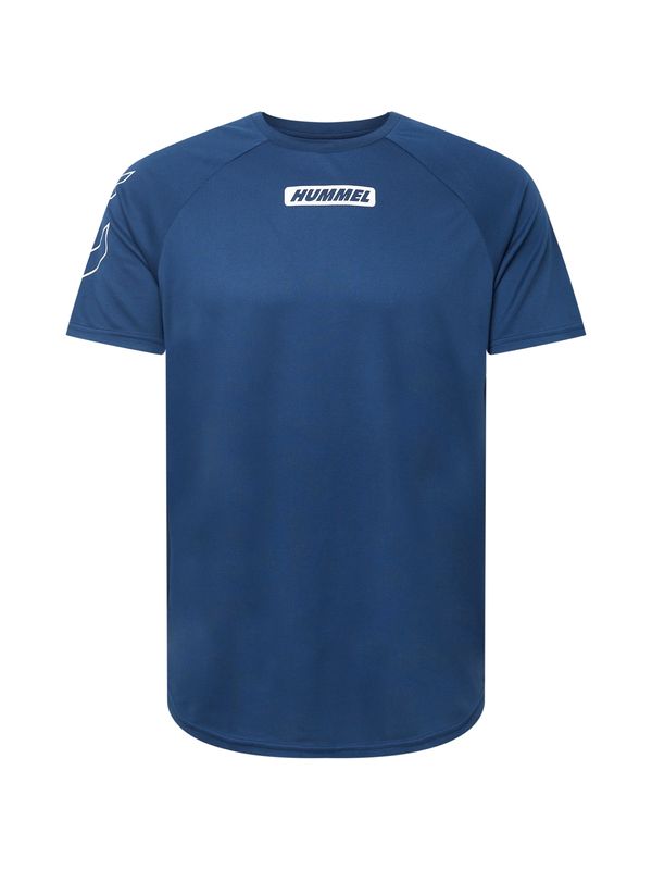 Hummel Hummel Функционална тениска 'Topaz'  морскосиньо / бяло