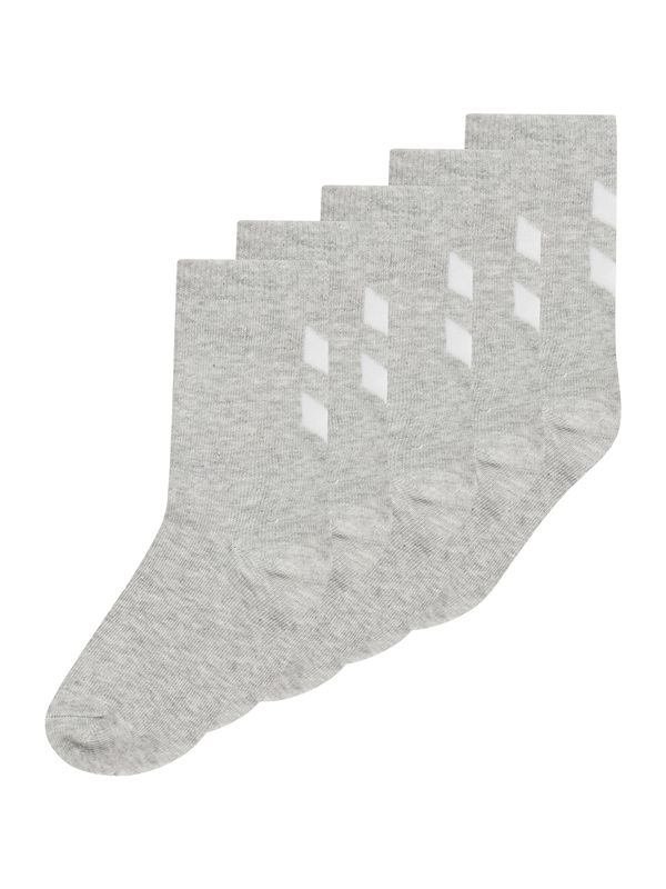 Hummel Hummel Къси чорапи 'MAKE MY DAY'  сиво / бяло