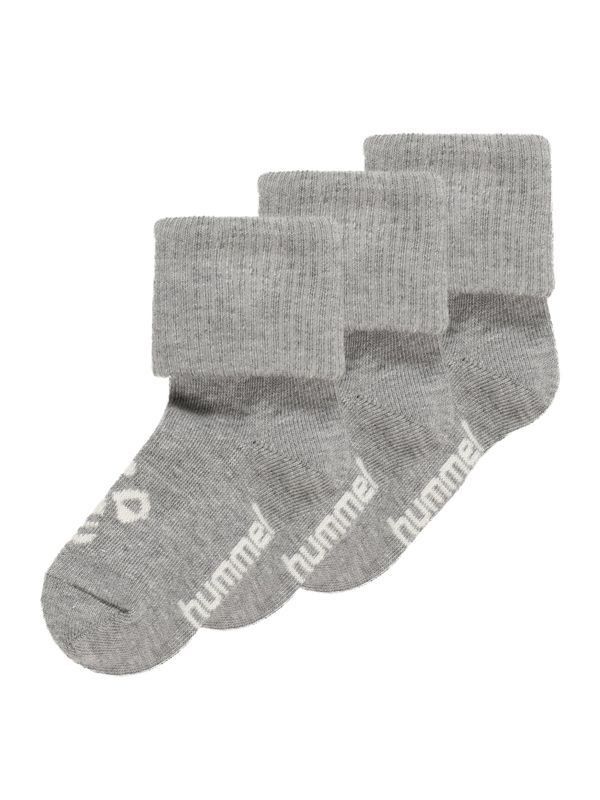 Hummel Hummel Къси чорапи 'Sora'  сив меланж / бяло