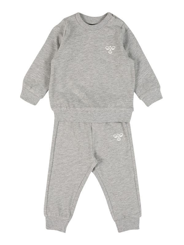 Hummel Hummel Облекло за бягане 'Santo'  сив меланж / бяло