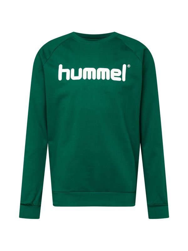 Hummel Hummel Спортен блузон  тъмнозелено / бяло