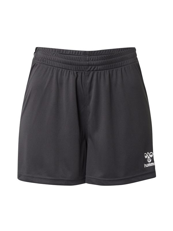 Hummel Hummel Спортен панталон 'Authentic'  сиво / черно / бяло