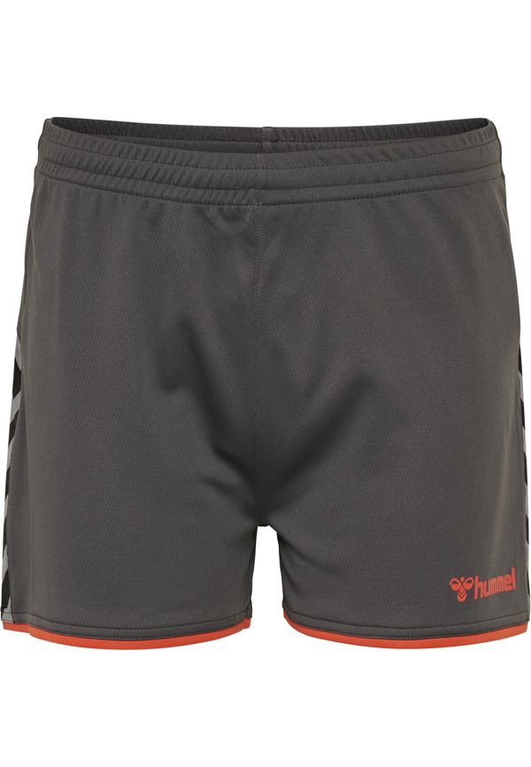 Hummel Hummel Спортен панталон 'Poly'  сив меланж / червено / черно