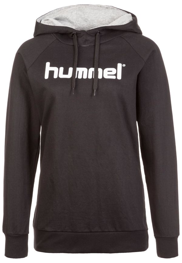 Hummel Hummel Спортен суитшърт с качулка  черно / бяло