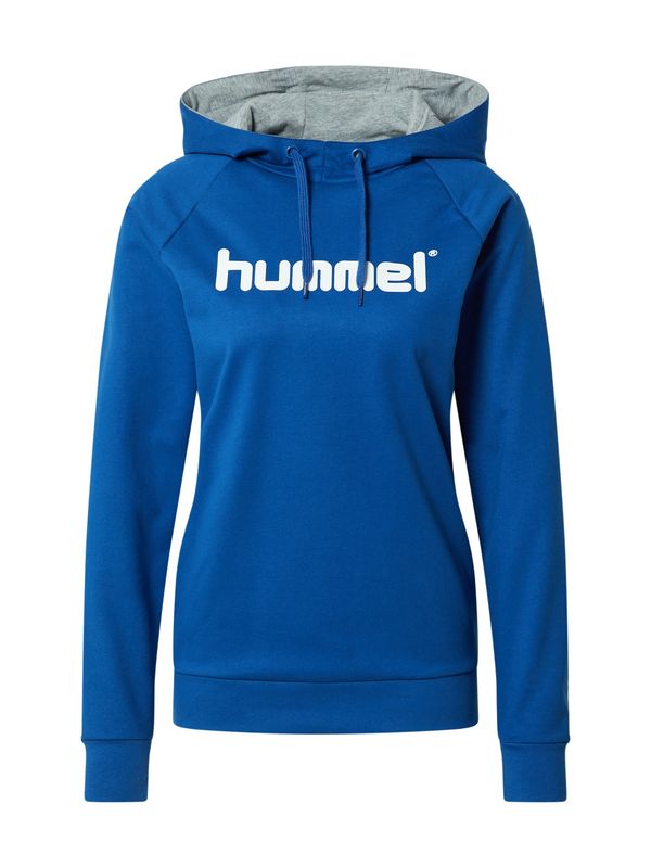 Hummel Hummel Спортен суитшърт с качулка  синьо / бяло
