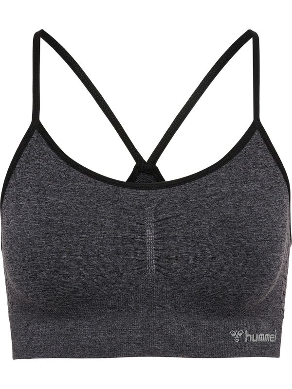 Hummel Hummel Спортен сутиен  светлосиво / черно