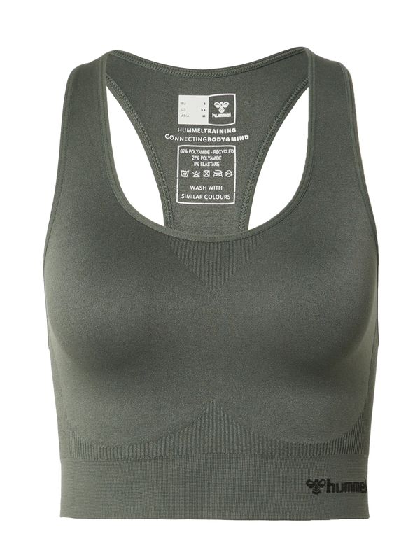 Hummel Hummel Спортен сутиен 'TIF'  елхово зелено / черно