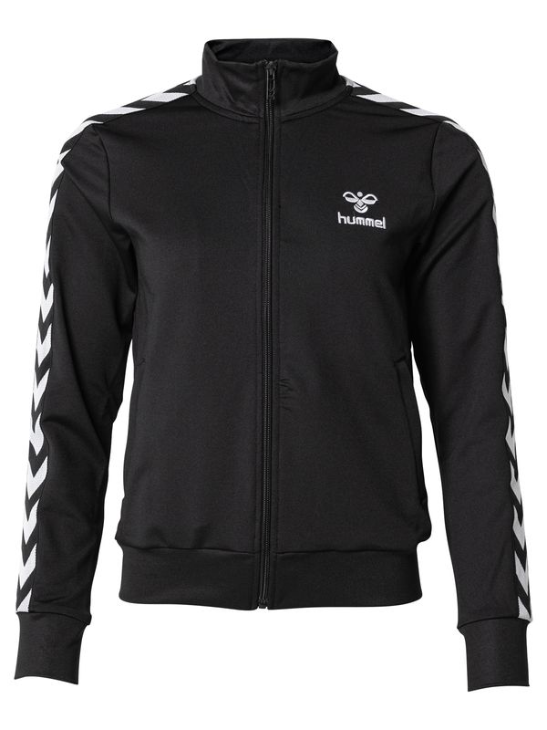 Hummel Hummel Спортна жилетка с качулка  черно / бяло