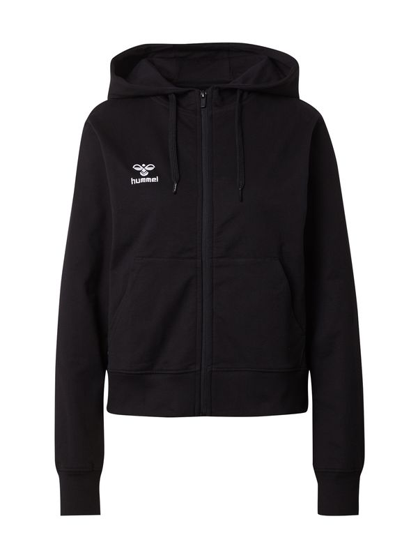 Hummel Hummel Спортна жилетка с качулка 'GO 2.0'  черно / бяло