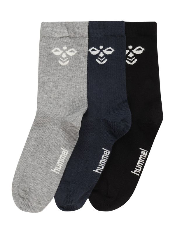 Hummel Hummel Спортни чорапи 'Sutton'  нейви синьо / сив меланж / черно / бяло