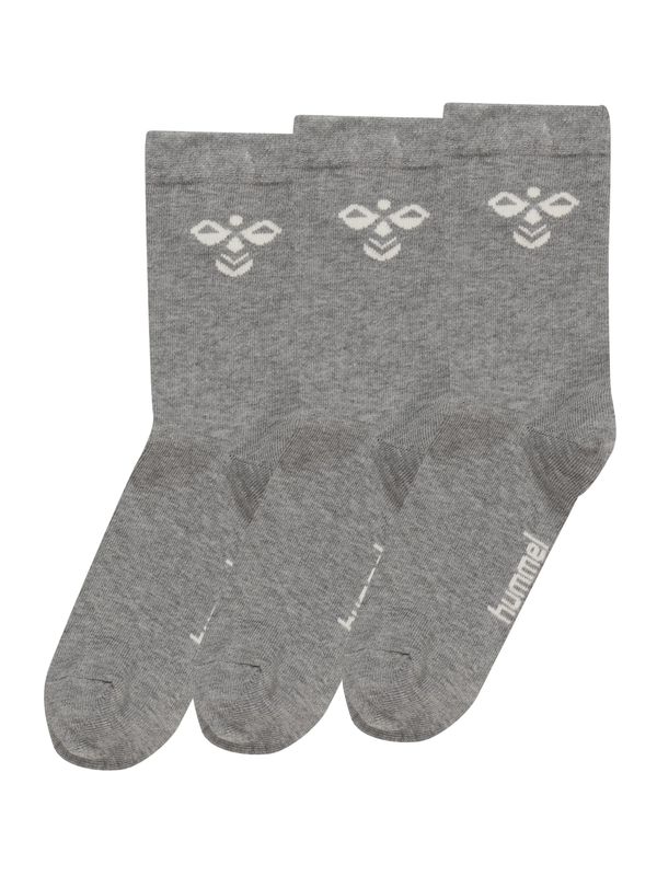 Hummel Hummel Спортни чорапи 'SUTTON'  сив меланж / бяло