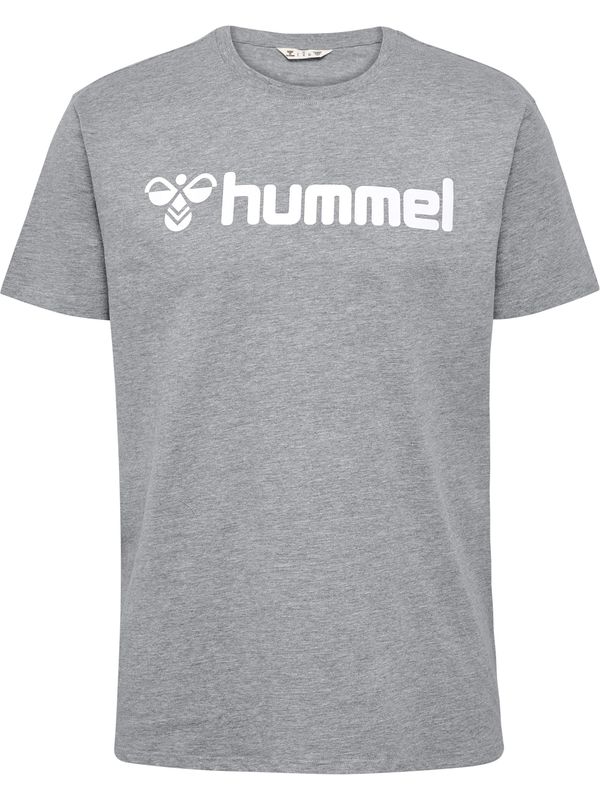 Hummel Hummel Тениска 'Go 2.0'  сив меланж / бяло