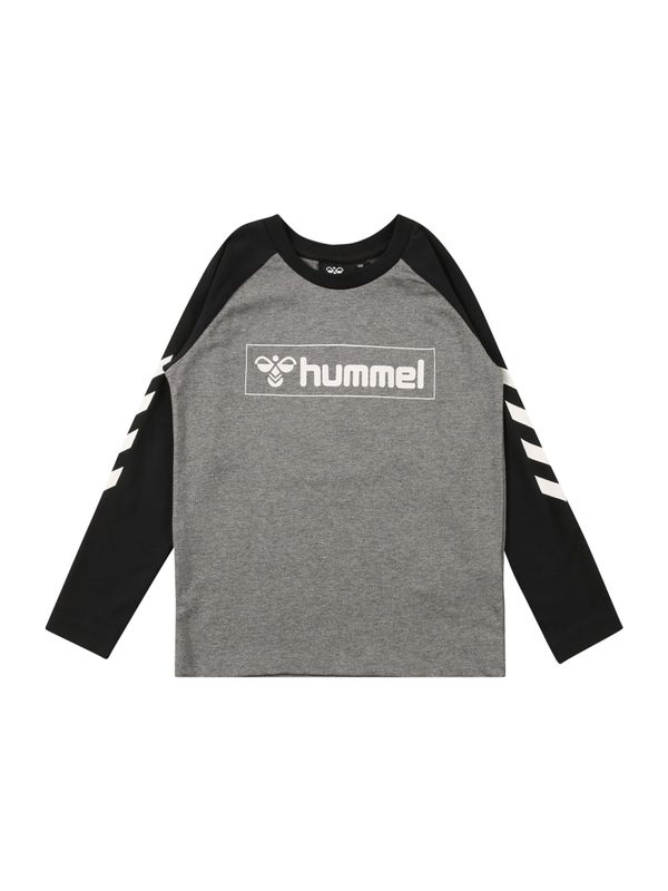 Hummel Hummel Тениска  сив меланж / черно / бяло