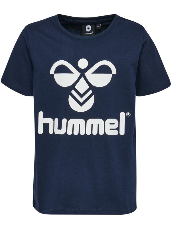 Hummel Hummel Тениска 'Tres'  нейви синьо / бяло