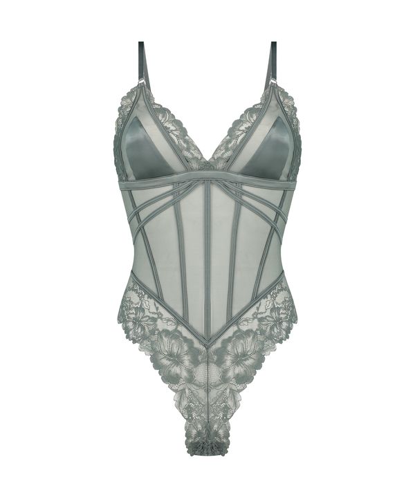 Hunkemöller Hunkemöller Боди 'Ditte'  пастелно зелено