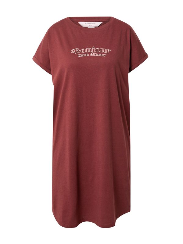 Hunkemöller Hunkemöller Нощница  ръждиво кафяво / бяло