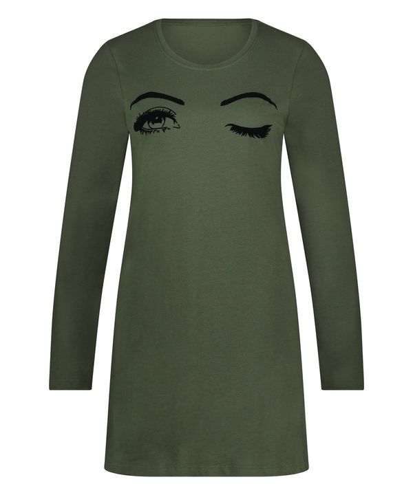 Hunkemöller Hunkemöller Нощница  зелено / черно