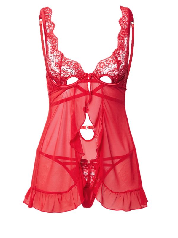 Hunkemöller Hunkemöller Пенюар 'Seraphina'  червено